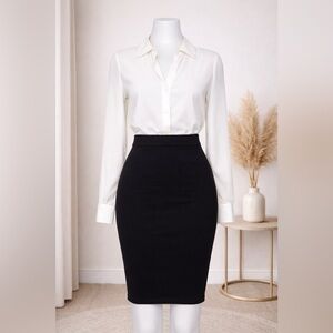 Vince Camuto stretchy comfy Black Pencil Skirt
